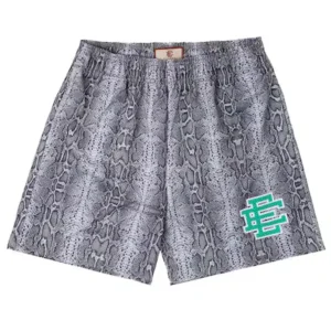 Eric Emanuel Snakeskin Shorts Teal